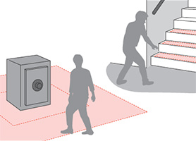 金庫周辺警戒・階段スイッチ